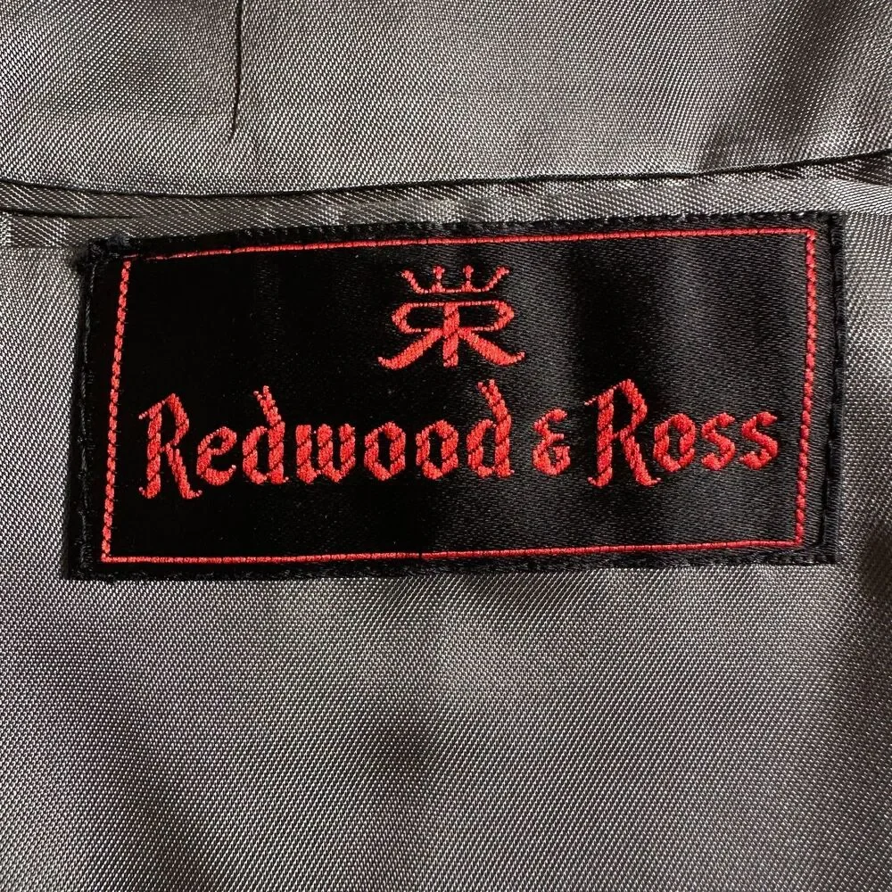 REDWOOD ROSS Vintage Men's Blazer Sport Coat Two Button Jacket 44L TWEED WOOL
